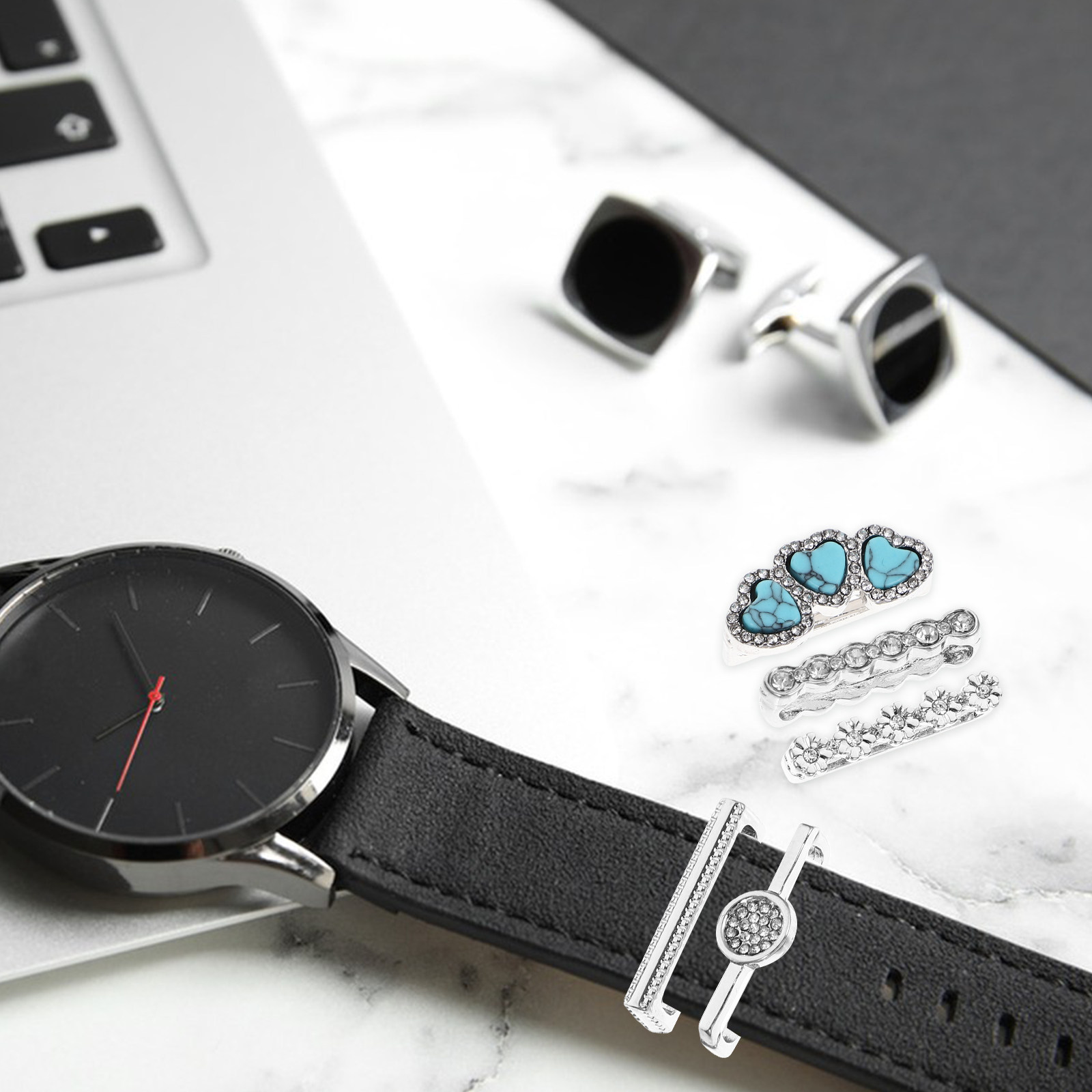 Smartwatch Straps & Accessories - 5 Adet Premium Alaşımlı Saat Kayışı