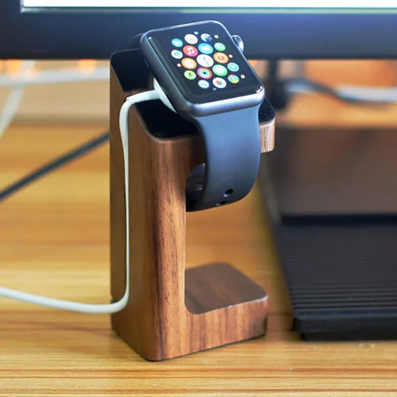 Apple Smartwatch Accessories - Ahşap Apple Watch Şarj Standı Smartwatch