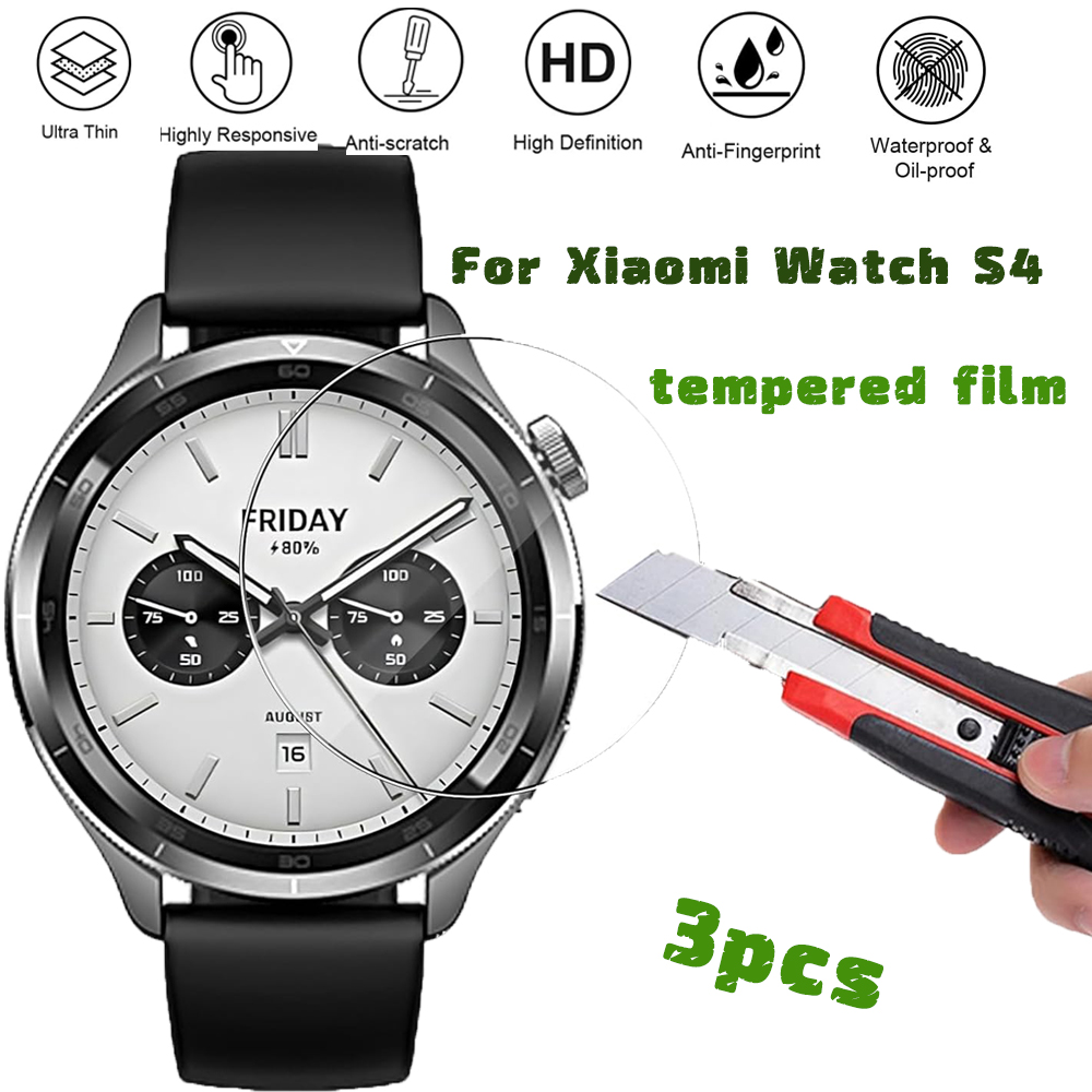 Xiaomi Smartwatch Accessories - 3 adet temperli cam Smartwatch ekran