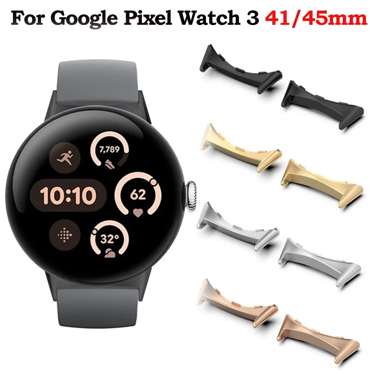 Smartwatch Straps & Accessories - 2 adet saat kayışı konnektör adaptörü