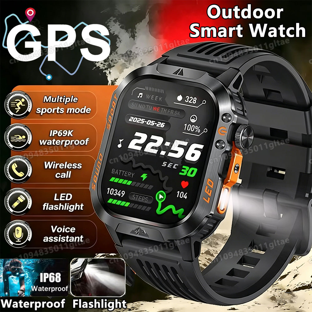 Smartwatch X12 - 2026 Yeni Askeri Akıllı Saat Erkekler