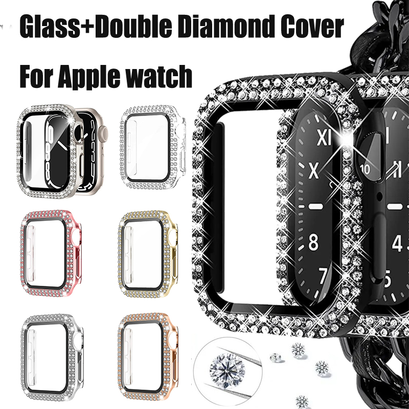 Apple Smartwatch Accessories - Cam + Elmas Kapak Apple watch