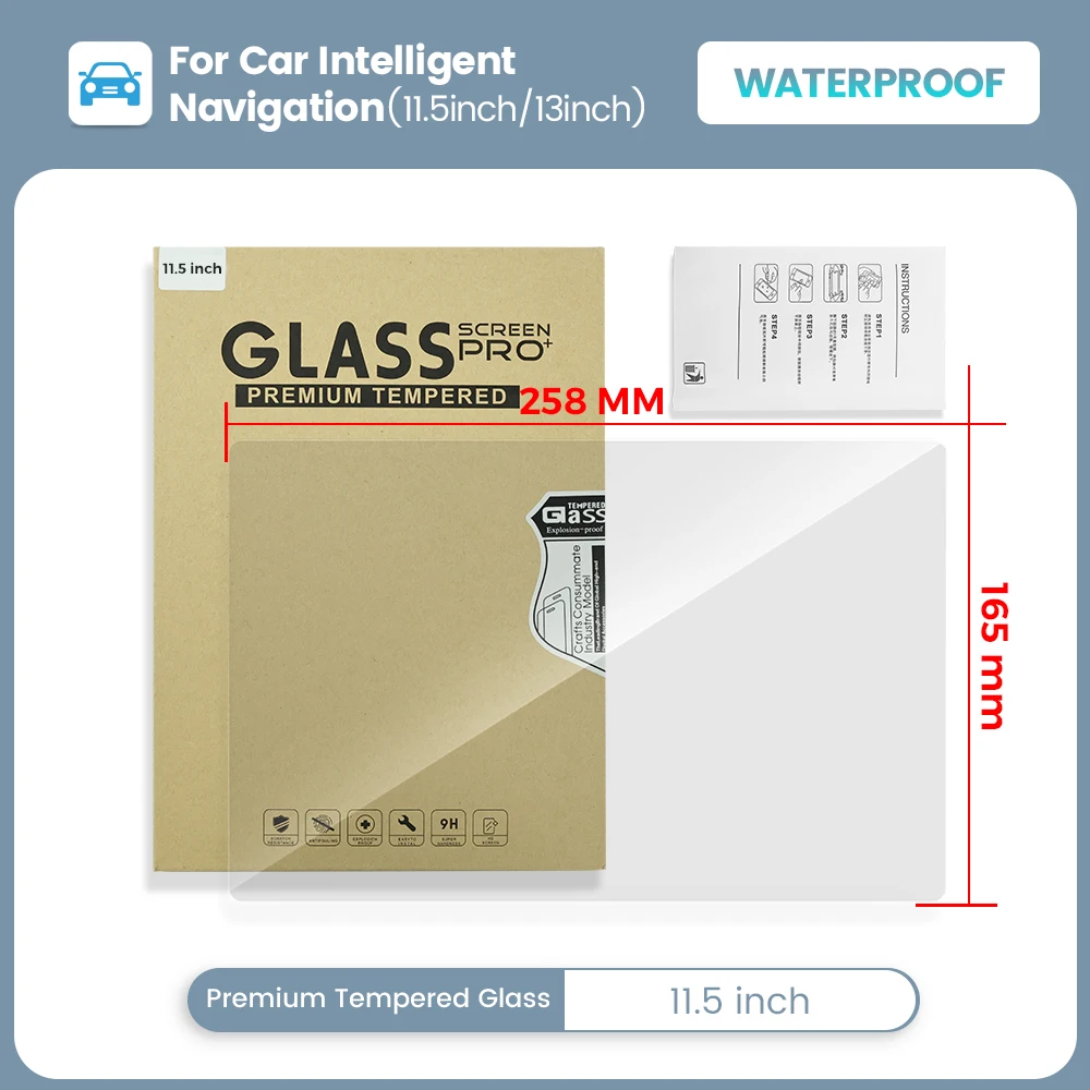 Screen Protector Film - Koruyucu film etiketi 11.5/13 Inç Araba