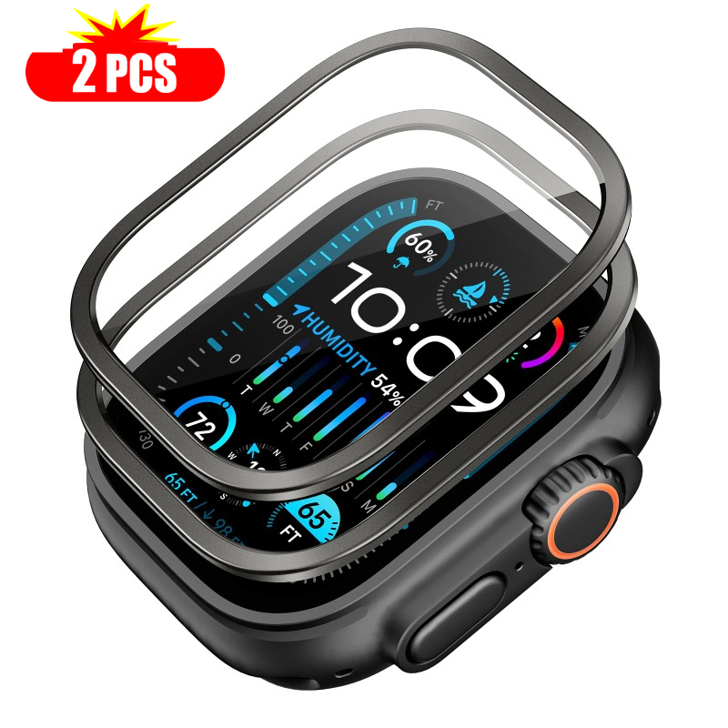 Smartwatch Straps & Accessories - 2 adet Temperli Cam Apple Watch