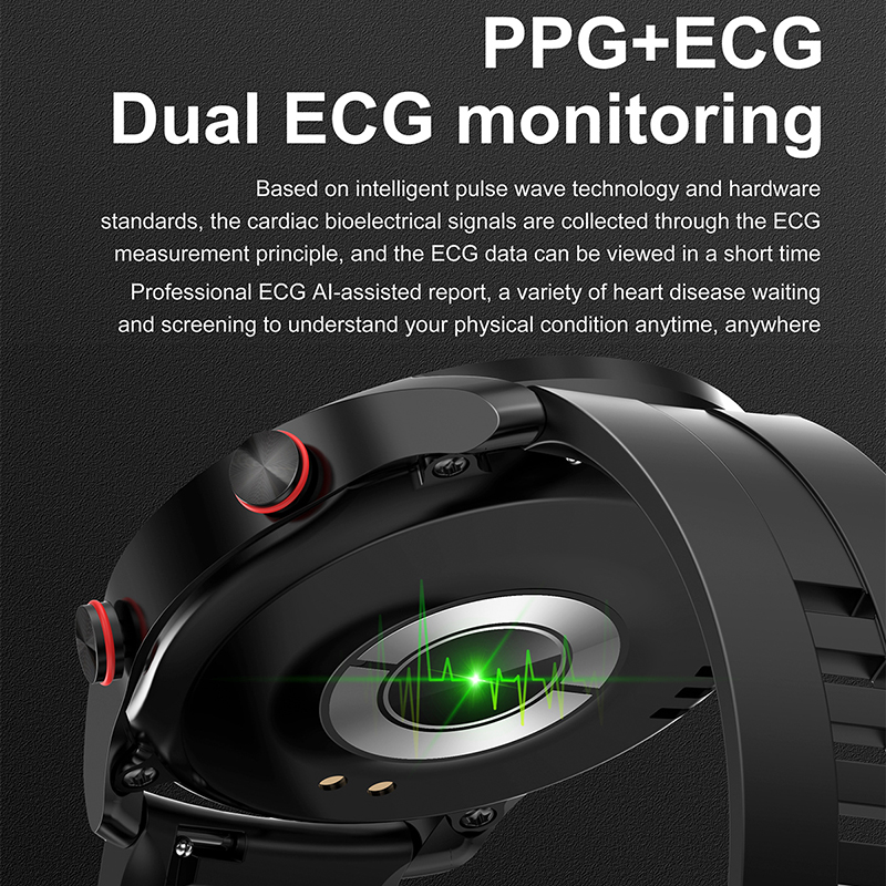 EKG + PPG Bluetooth Çağrı akıl - Smartwatch Faces incelemesi ve fiyatı