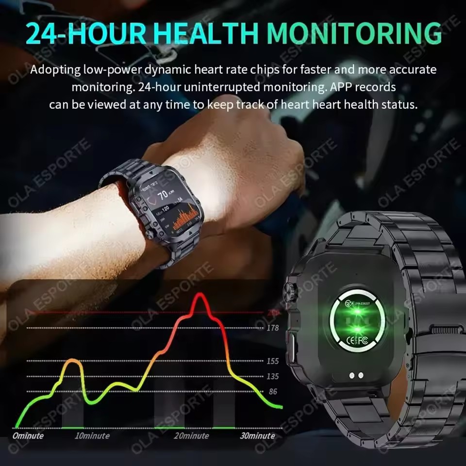 2026 Yeni Askeri Akıllı Saat E - Smartwatch X12 incelemesi ve fiyatı